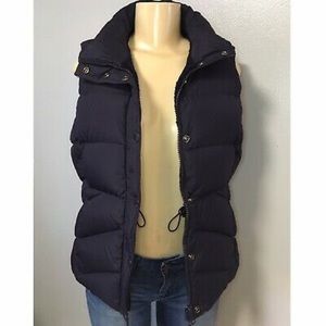 JCrew navy puffer vest.
